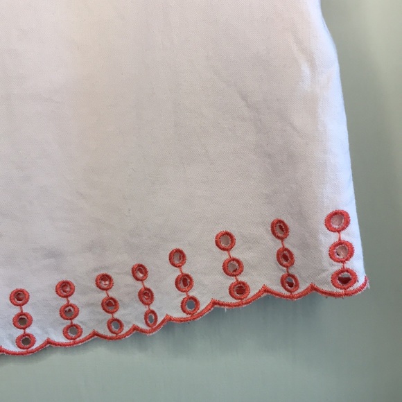 J. Crew embroidered eyelet accent tank top - Picture 4 of 9